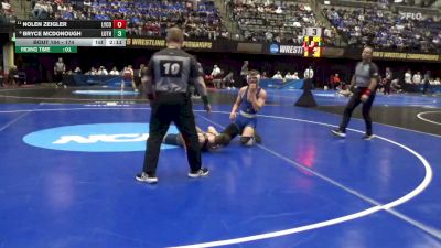 174 lbs Champ. Round 1 - Nolen Zeigler, Lycoming vs Bryce McDonough, Luther