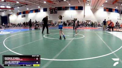 67 lbs 3rd Place Match - Patrick O`Neill, Virginia Patriots Wrestling vs Kaleb Dempsey, NOVA Wrestling Club