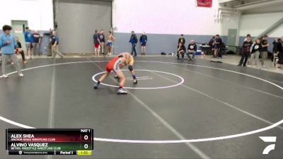 120 lbs Round 1 - Alex Shea, Anchor Kings Wrestling Club vs Alvino Vasquez, Bethel Freestyle Wrestling Club