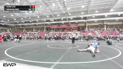 90 lbs Cons. Round 5 - Alden Luis, Pomona Elite vs Abraham Heim, Greater Heights Wrestling