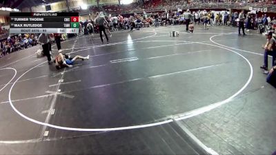 90 lbs Champ. Round 1 - Max Rutledge, Team Agoge Wrestling Inc vs Turner Thoene, Cavalry Wrestling Club