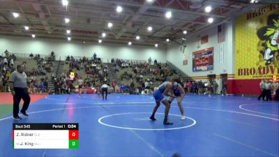 165 lbs Cons. Round 4 - Julian King, Olentangy Liberty vs Zach Ridner, Elder