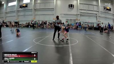 88 lbs Round 3 (8 Team) - Milo Ward, WV Wild vs Brydyn Riley, Contenders WA Green