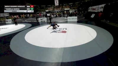140 lbs Semis - Nikole Navarro Gonzalez, Nipomo High School Wrestling vs Isabella Garcia, Rodriguez High School Wrestling
