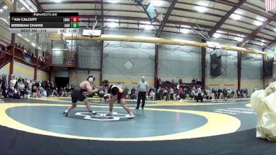 215 lbs Champ. Round 1 - Jeremiah Chavis, Lake Gibson vs Kai Calcutt, Loyola Academy