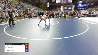 120 lbs Cons 32 #1 - Jaxson Freeman, ID vs Joseph Uhorchuk, TN