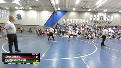 92 lbs Cons. Round 2 - Anderson Lofthouse, Top Of Utah vs Logan Emerson, Northside Wrestling Club