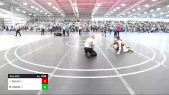 126 lbs Consi Of 32 #1 - Jonathan Woods, CA vs Miles Kohler, UT