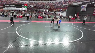 110 lbs Cons. Round 2 - George Johnson, Mukwonago Wrestling Club vs Lucian Fickell, Oregon Wrestling Club