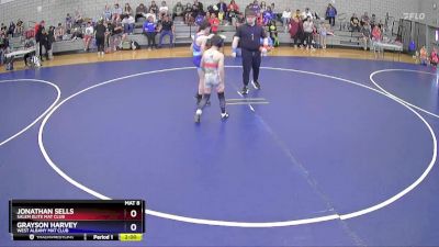 78 lbs Quarterfinal - Jonathan Sells, Salem Elite Mat Club vs Grayson Harvey, West Albany Mat Club