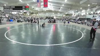 100 lbs Quarterfinals (8 Team) - Abbigail Longo, Bartlett High School Girls vs Natalie Rizo, Riverdale High School Girls