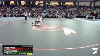 150-4A/3A Champ. Round 1 - Hayden Tyree, Northern-Cal vs Raul Rodriguez, Oakland Mills