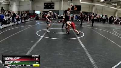 80 lbs Quarterfinal - Greyson Lacey, Panthers vs Jackson Ackley, Fort Hill Mat Club