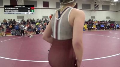 142-144 lbs 1st Place Match - Addison Miller, Independence Girls vs Trinity Carlson, Grinnell Girls