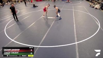 145 lbs Quarterfinal - Carson Carlbom, Minnesota vs Zachary Davidson, Northwest Wrestling Club