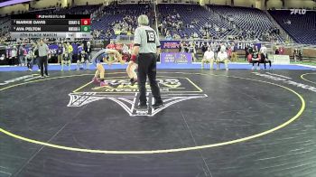 Girls-145 lbs 5th Place Match - Ava Pelton, Montague Hs Girls vs Markie Davis, Grant Hs Girls