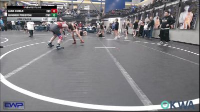 110 lbs 2nd Place - Jase Coble, Cowboy Wrestling Club vs Gunner Preston, Enid Youth Wrestling Club