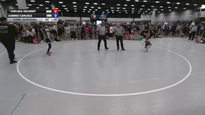 75 lbs Cons. Quarters - Aubree Carlisle, Sebolt Women Wrestling Academy vs Chelsea Goldsby, Mat Demon Wrestling Club