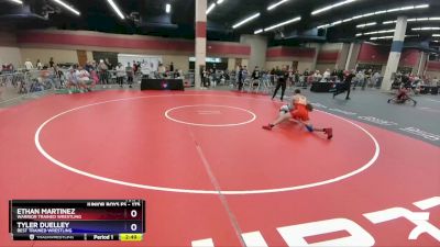 175 lbs Cons. Round 2 - Ethan Martinez, Warrior Trained Wrestling vs Tyler Duelley, Best Trained Wrestling