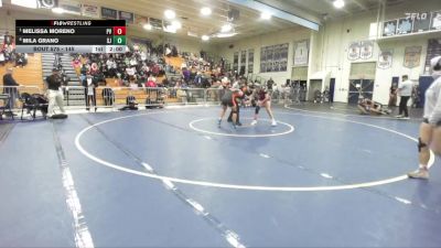 145 lbs Quarterfinal - Melissa Moreno, Paloma Valley vs Mila Grano, San Jacinto