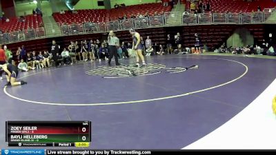 145 lbs Round 6 (8 Team) - Zoey Seiler, Minden Girls vs Bayli Helleberg, Grand Island JV