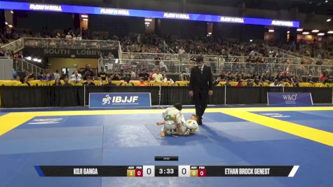Ethan Brock Genest vs Koji Ganga 2025 Pan Kids Jiu-Jitsu IBJJF Championship