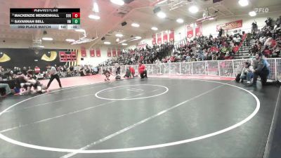 120 lbs 3rd Place Match - Savannah Bell, Vista Murrieta vs Mackenzie Mendenhall, Corona