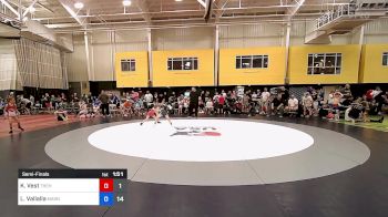 60 lbs Semifinal - Kayleigh Vest, The Hunt Wrestling Club vs Logan Vallalla, Mat Assassins Black