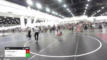 37 lbs Semifinal - Thomas Castaneda, No Team vs Brielle Cablay, Total Kaos