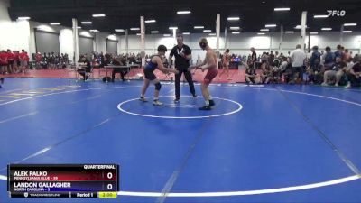 136 lbs Quarterfinals (8 Team) - Alek Palko, Pennsylvania Blue vs Landon Gallagher, North Carolina