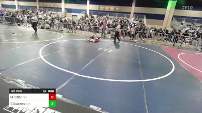 78 lbs 3rd Place - Michael Dillon, Red Wave WC vs Tristan Guarnes, Mat Demon WC