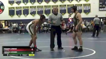 150 lbs Cons. Round 4 - Sergio Lozano, Lakeside vs Mason Lorenz, GlenOak