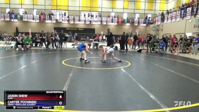 97 lbs Quarterfinal - Jaxon Shew, Iowa vs Carter Pochinski, Sebolt Wrestling Academy