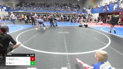 126 lbs Quarterfinal - Zander Sparks, Dark Cloud Wrestling Club vs Nathan Rex, C.K.W.C.