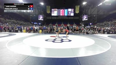 100 lbs Champ. Rd Of 64 - Jade Hardee, IL vs Penelope Ayala, WI