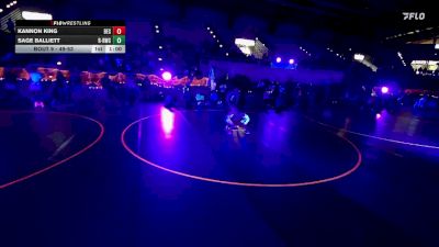 49-53 lbs Round 2 - Kannon King, Box Elder Stingers vs Sage Balliett, RWC - Roy Wrestling Club