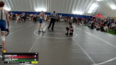 96 lbs Round 2 (8 Team) - Cooper Luck, Team Ohio vs Carter Beach, Olmsted Falls