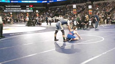 165 lbs Quarterfinal - Blake Woodward, Buchanan (CS) vs Slava Shahbazyan, Birmingham (LA)