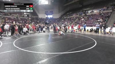 53 lbs 1st Place Match - Miles Szymanski, Black Fox Wrestling Academy vs Jarren Chacon, Juggernaut WC