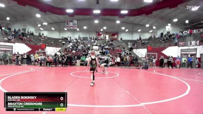 57-60 lbs Semifinal - Braxton Creekmore, Shelbyville WC vs Bladen Bokinsky, Oak Hill WC