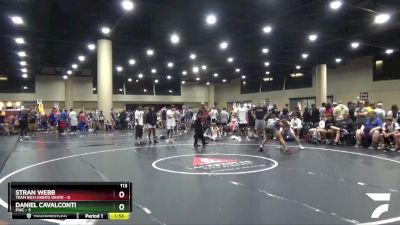 113 lbs Quarters & 3rd Wb (32 Team) - Daniel Cavalconti, PWC vs Stran Webb, Team Rich Habits White