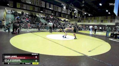 78 lbs Round 3 - Asher James, Temecula Valley Wrestling Club vs Kyle Schwenkel, Team Puma Wrestling Club