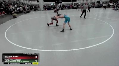 100 lbs Cons. Round 3 - Tate St. Laurent, Central Indiana Academy Of Wrestling vs William Alves, Montana