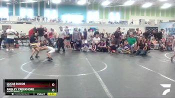 56 lbs Round 1 - Paisley Creekmore, Winter Haven vs Lucas Ducos, NBWA