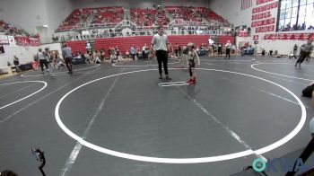 43 lbs Quarterfinal - Hux Smith, Little Axe Takedown Club vs Kohen Wolfe, Division Bell Wrestling