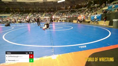 115 lbs Rr Rnd 2 - Kennedy Diffenbaugh, Mulvane Jr Wrestling vs Charlie Kay Kennedy, Standfast