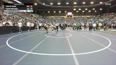 190 lbs Quarterfinal - Jaelyn Sides, Overland Park - Blue Valley Southwest HS vs Gavin Mitchell, Basehor-Linwood HS