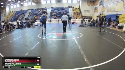 138 lbs Round 3 (8 Team) - Jacob Pellecer, Wellington vs Samir Redden, Riverview WC