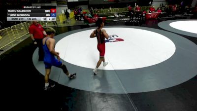 132 lbs Champ. Rd Of 64 - Mario Calderon, Central Grizzly Wrestling Club vs Jose Mendoza, Apex Wrestling Academy