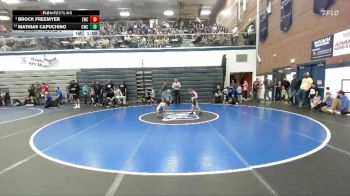 56 lbs Champ. Round 2 - Mathias Capuchino, Cougar Wrestling Club vs Brock Freemyer, Emmett Wrestling Club